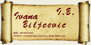 Ivana Biljčević vizit kartica